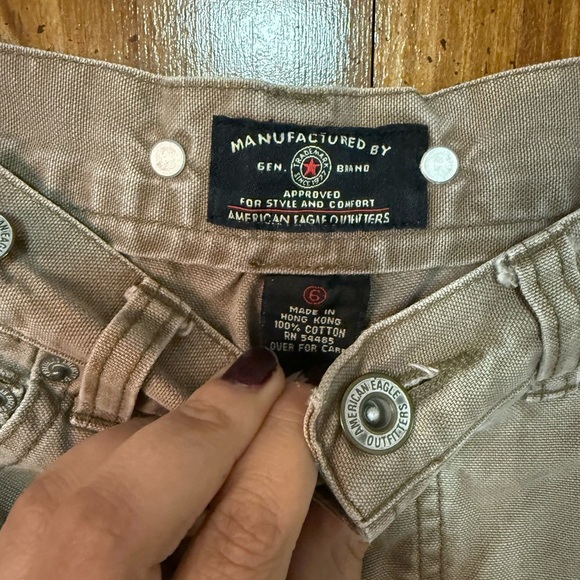 VERY Vintage Y2K American Eagle high rise cotton button fly shorts - Picture 4 of 5